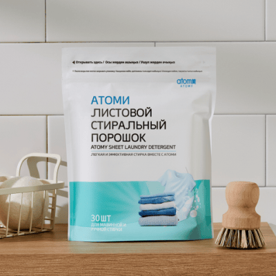 Атоми листовой стиральный порошок